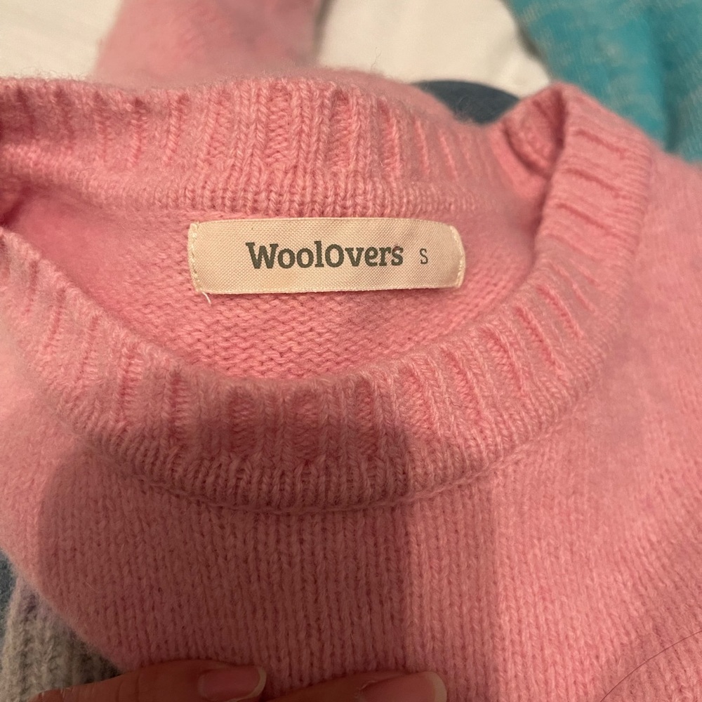 Woolovers Crew Neck Abstract Pattern Sweater - image 5